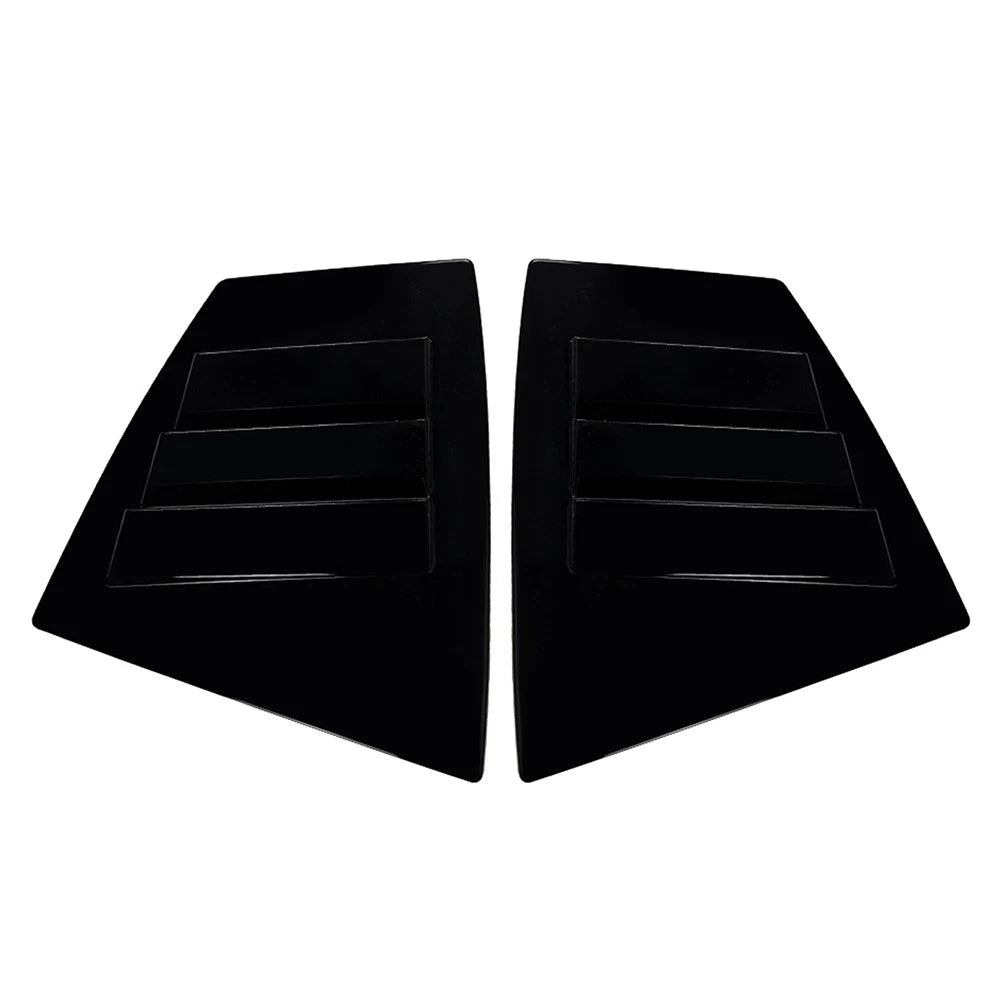 Black Rear Window Louvers for Subaru WRX STI (2014–2021)