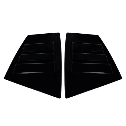Black Rear Window Louvers for Subaru WRX STI (2014–2021)