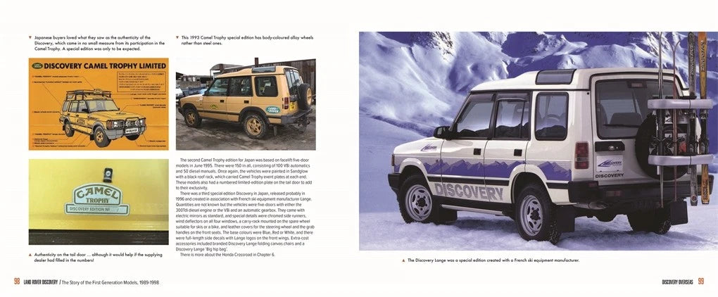 Land Rover Discovery First Generation Models Book (1989–1998)