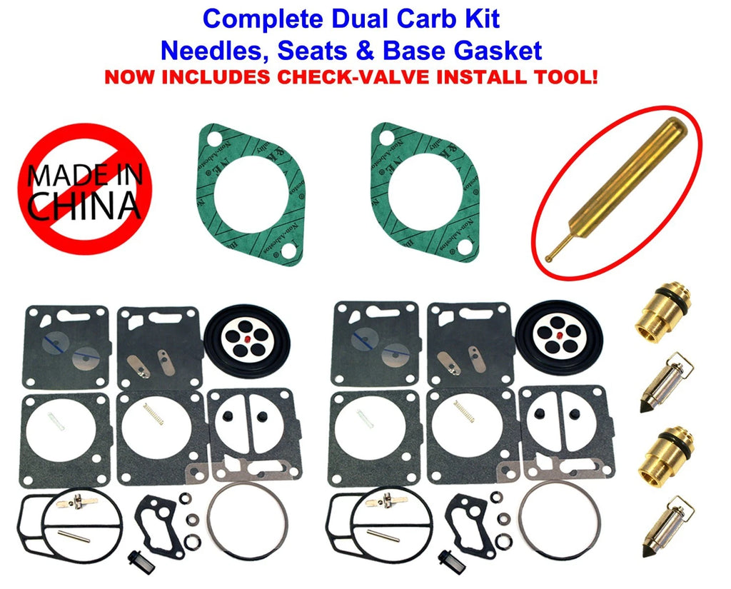 Dual Mikuni Carburetor Rebuild Kit for SeaDoo XP (1996–1997)
