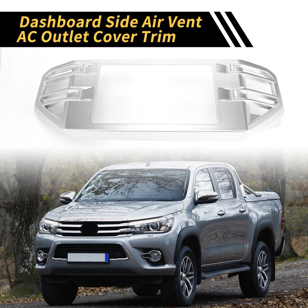 Dashboard Side Air Vent AC Outlet Cover Trim for Toyota Tundra (2022–2024)