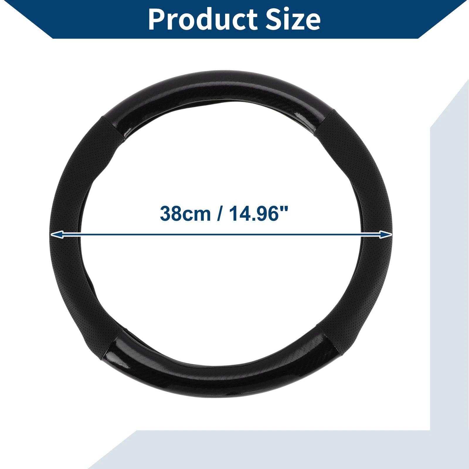 Steering Wheel Cover for Universal Fit (14.96")