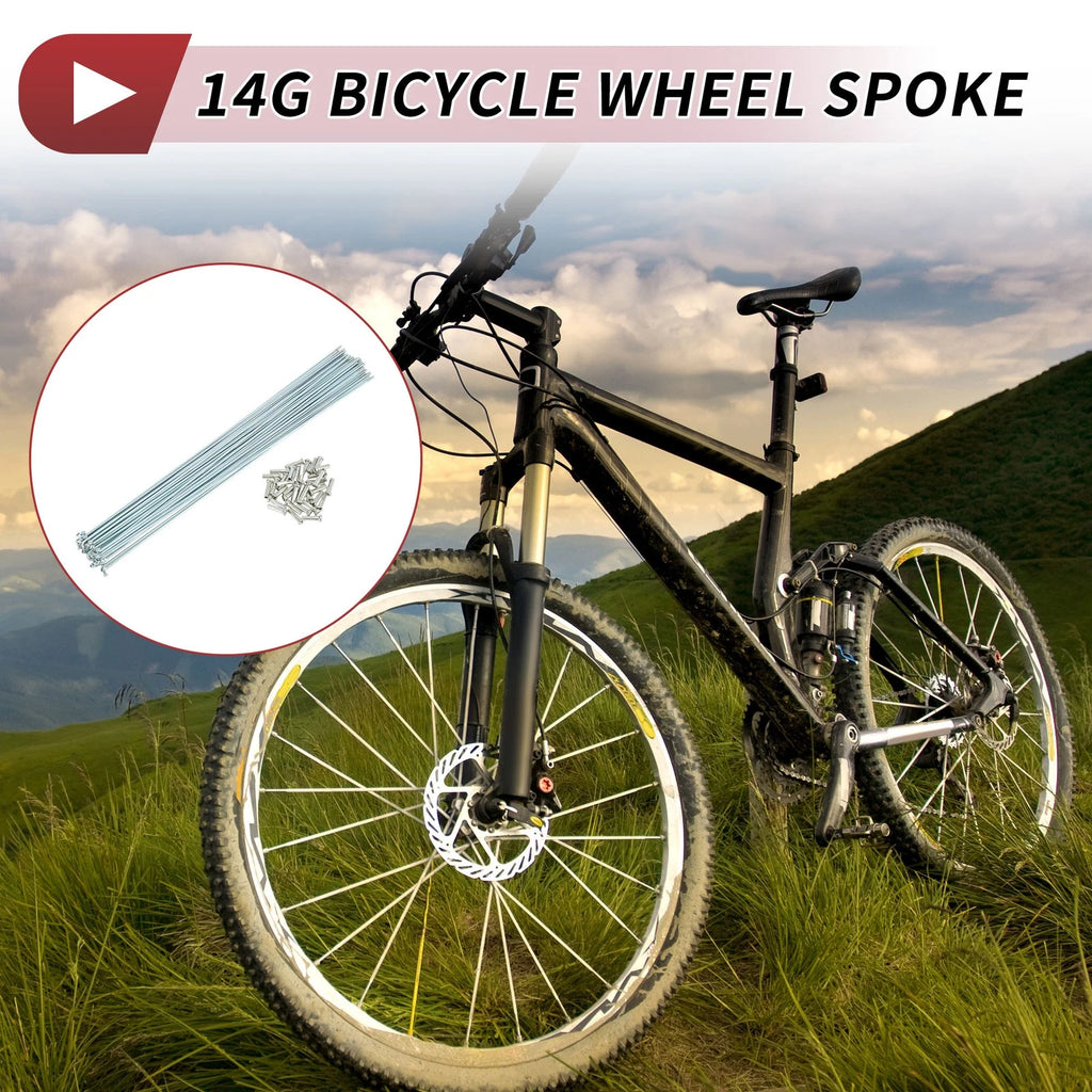 Bicycle Spokes Front 14G 294mm Replacement for Bike Wheels (36-Pack)