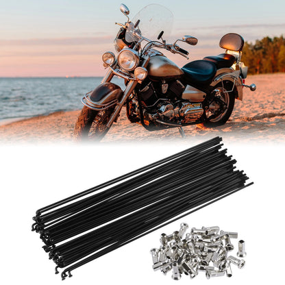 Bike Spokes 12G Carbon Steel Replacement Kit with Nipples for Bicycle (239mm)