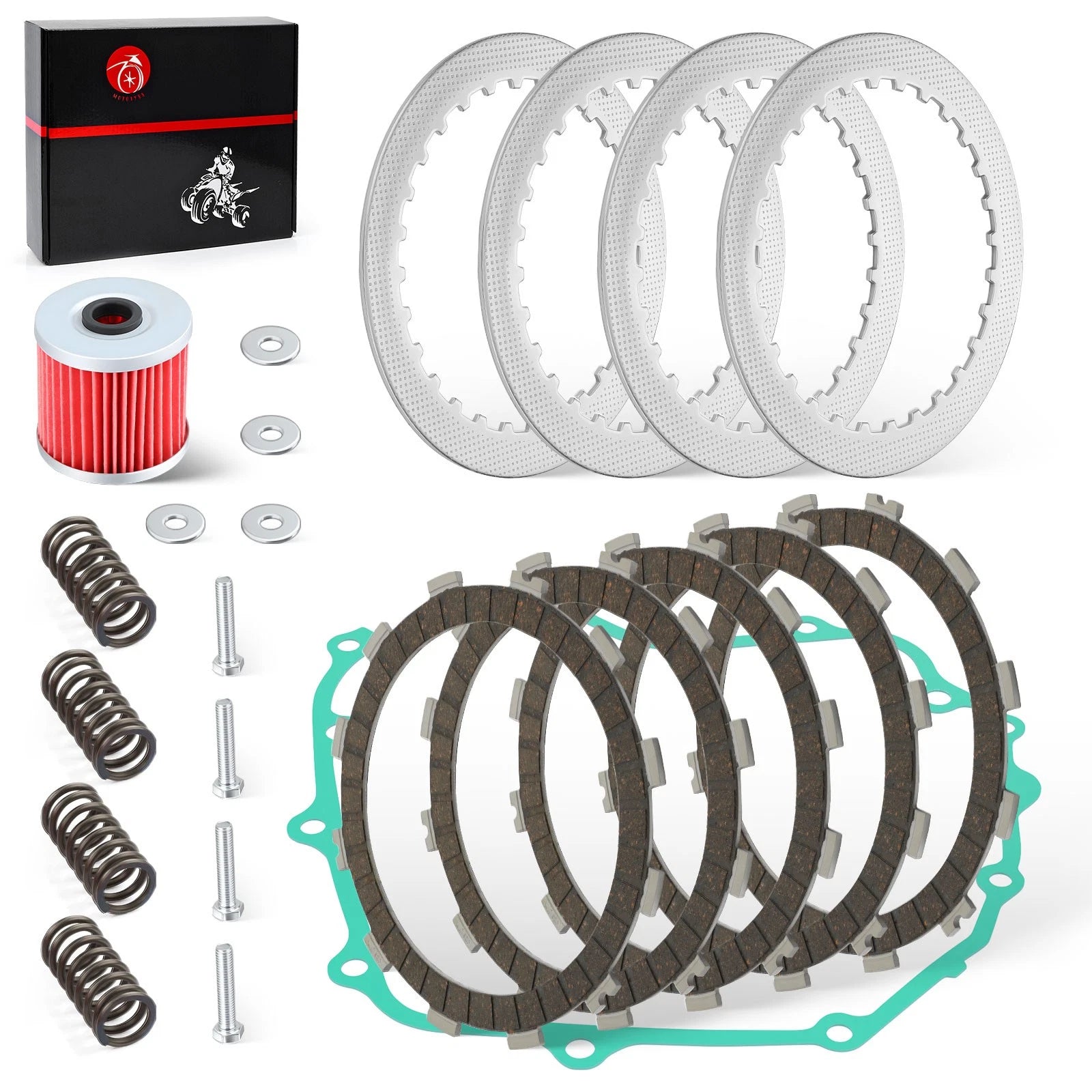 Heavy Duty Clutch Kit Springs w/ Gasket for Kawasaki Ninja 250R EX250J (2008–2012)