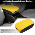Center Console Armrest Pad Cover for Dodge Charger 2015–2022 Black Yellow