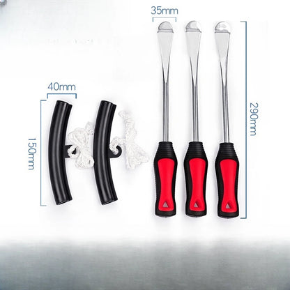 Set of 5 Tire Lever Tools with Protective Covers for Car Motorcycle Scooter