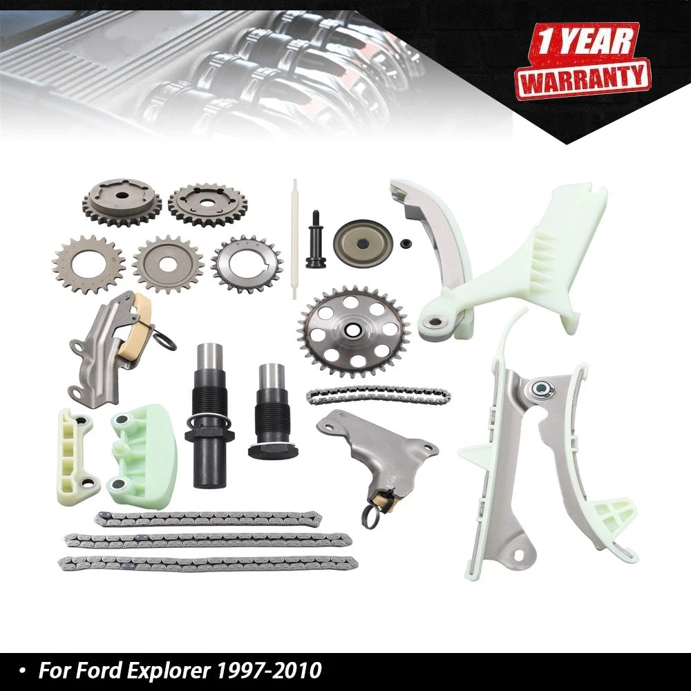 2X Engine Timing Chain Kit for Ford Explorer (1997–2010) Mazda V6 4.0L