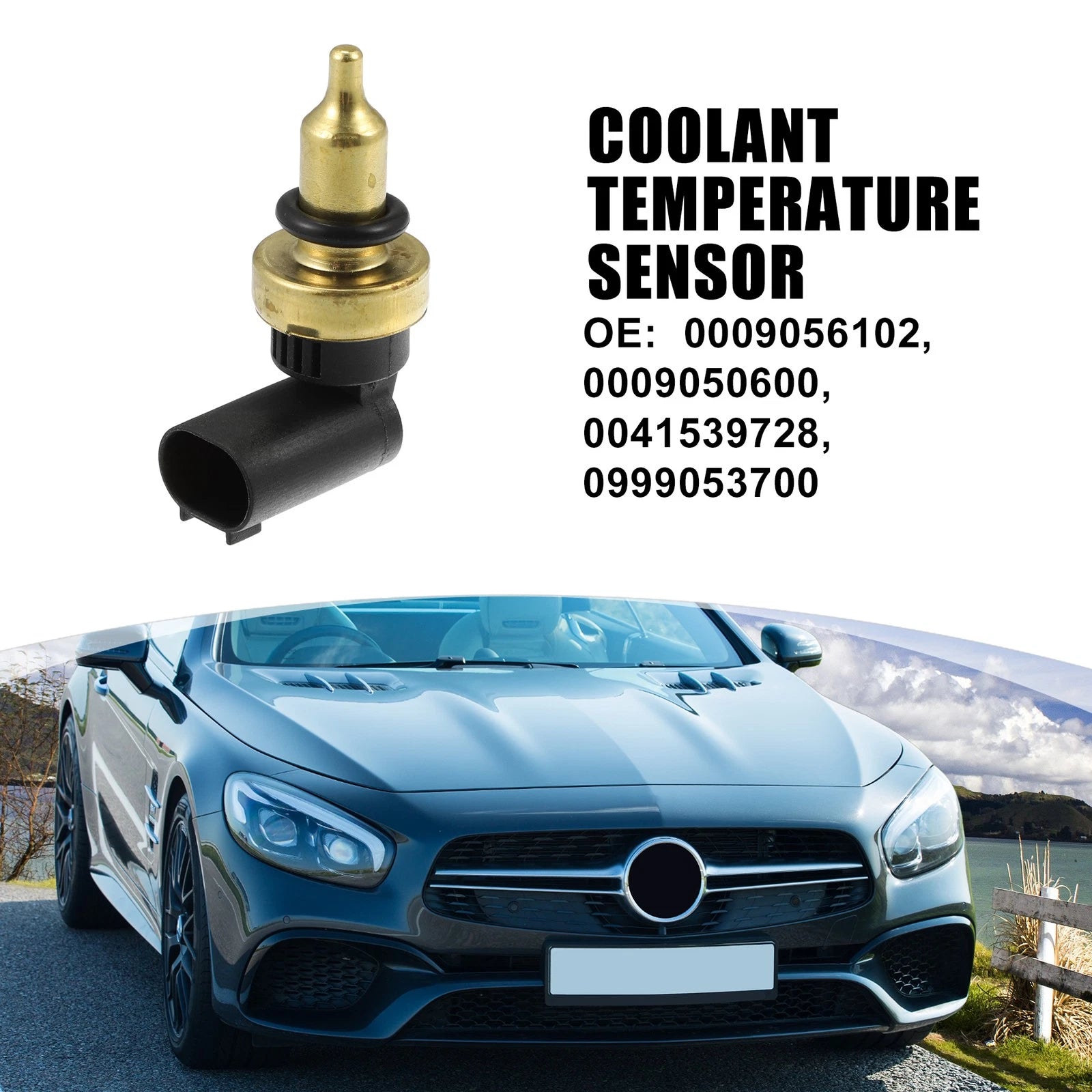 Engine Coolant Temperature Sensor with Gasket for Mercedes-Benz (2001–2018)