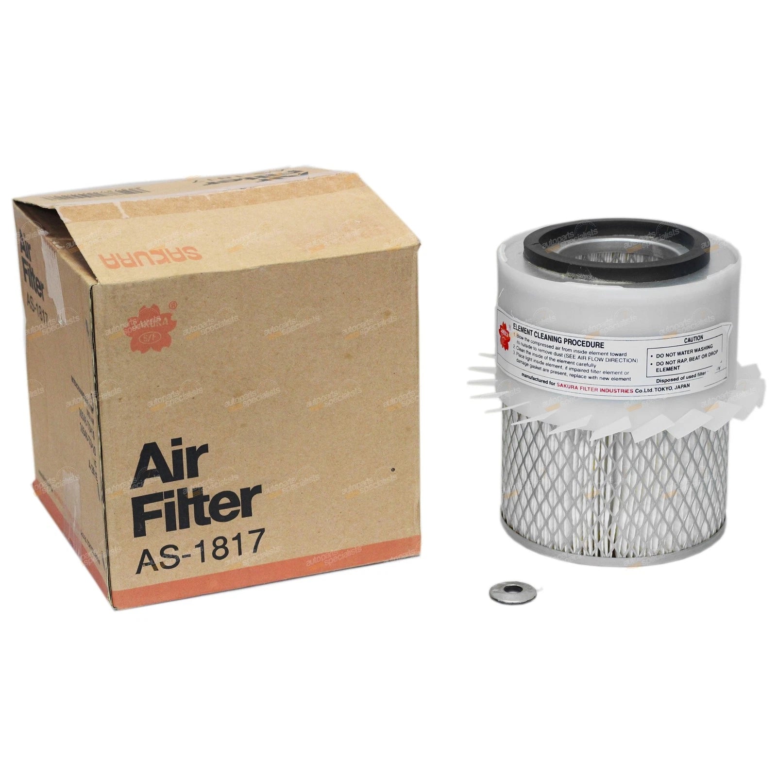 Air Filter Cleaner for Sakura FAS-1817, Ryco A334 (Interchangeable)