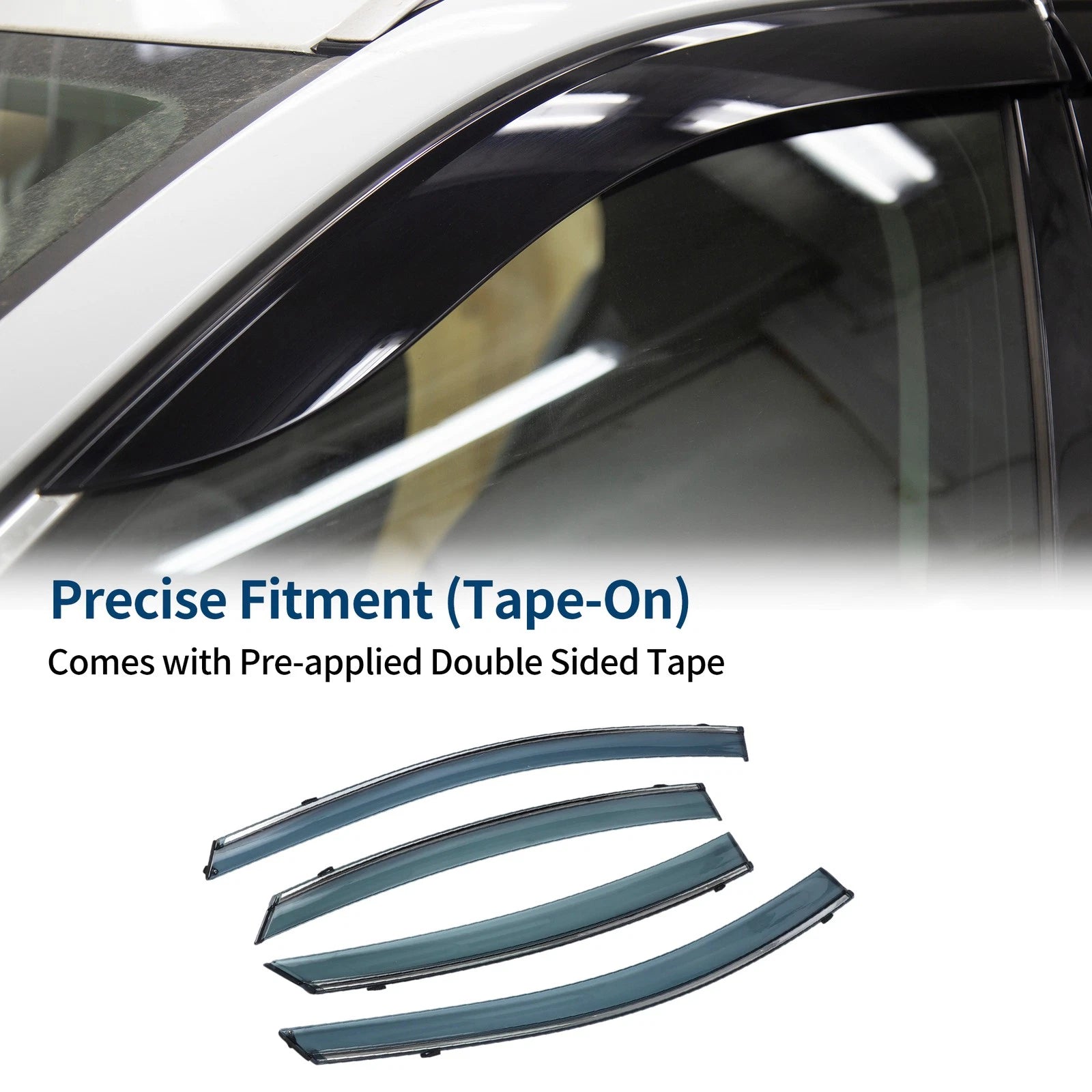 Car Window Deflectors Side Vent Visor for Hyundai Elantra Sedan (2011–2016)