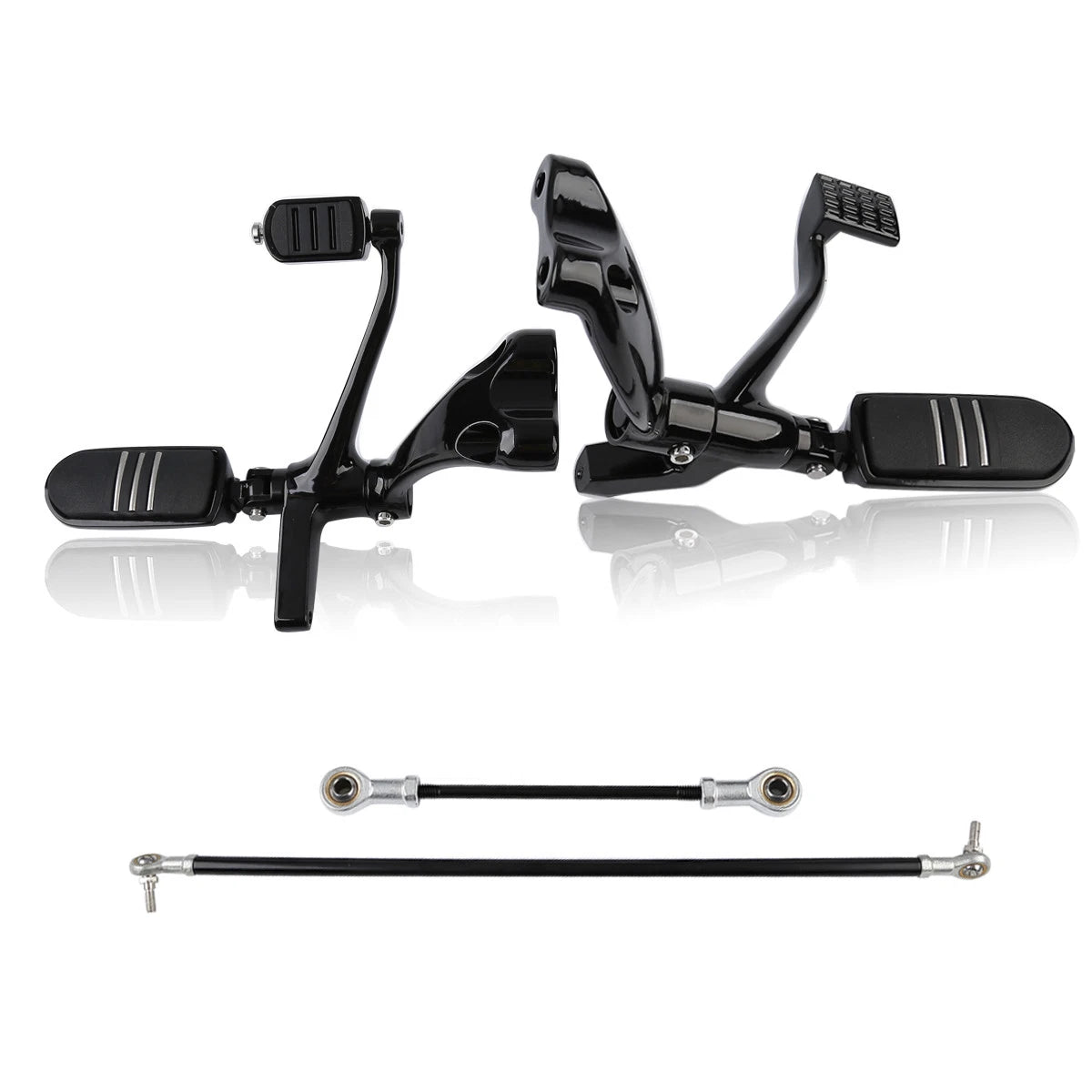 Forward Control Pegs Linkage Levers for Harley Sportster XL883 XL1200 (2004–2013) Black