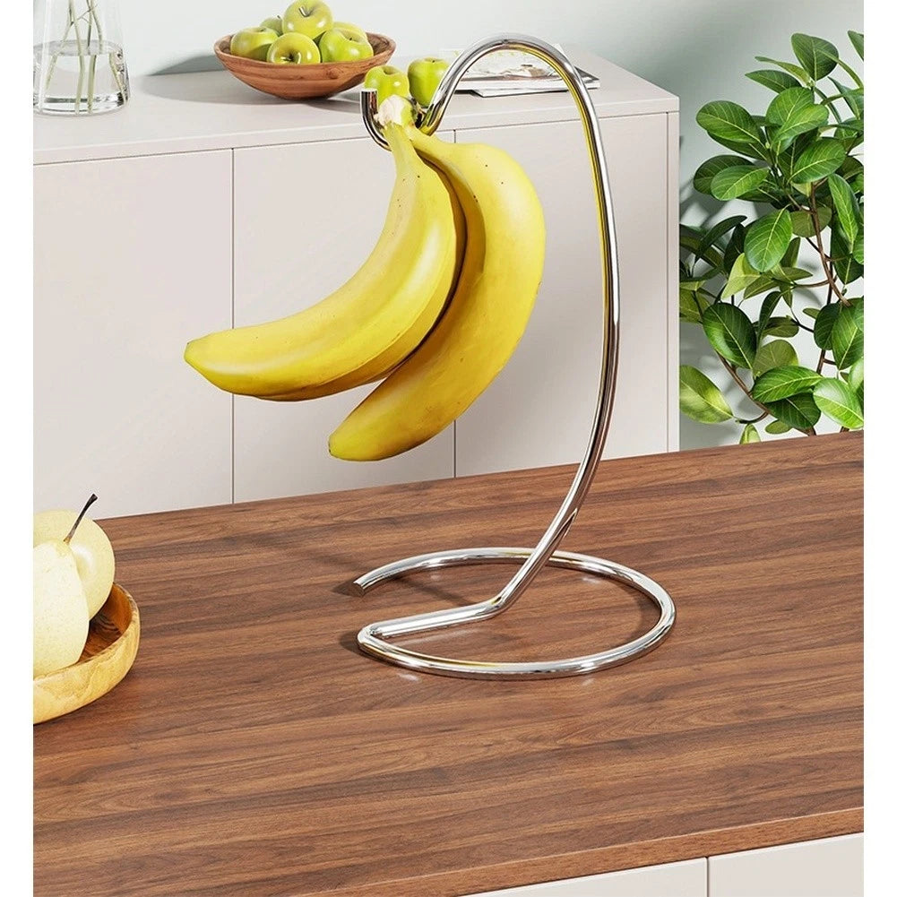 Stainless Steel Banana Hanger for Kitchen Counter Organizer