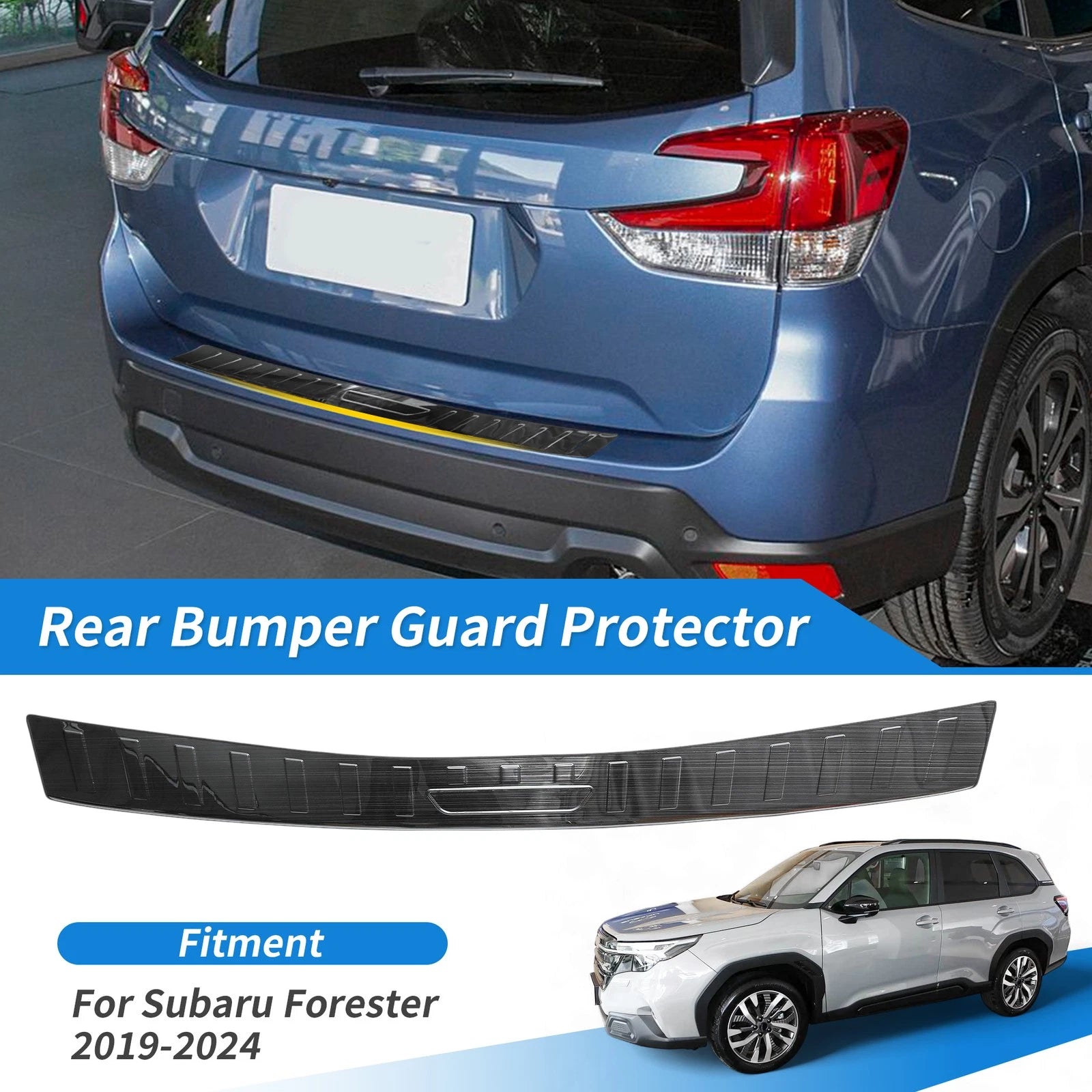 Rear Bumper Guard Protector for Door Entry Subaru Forester (2019–2024)