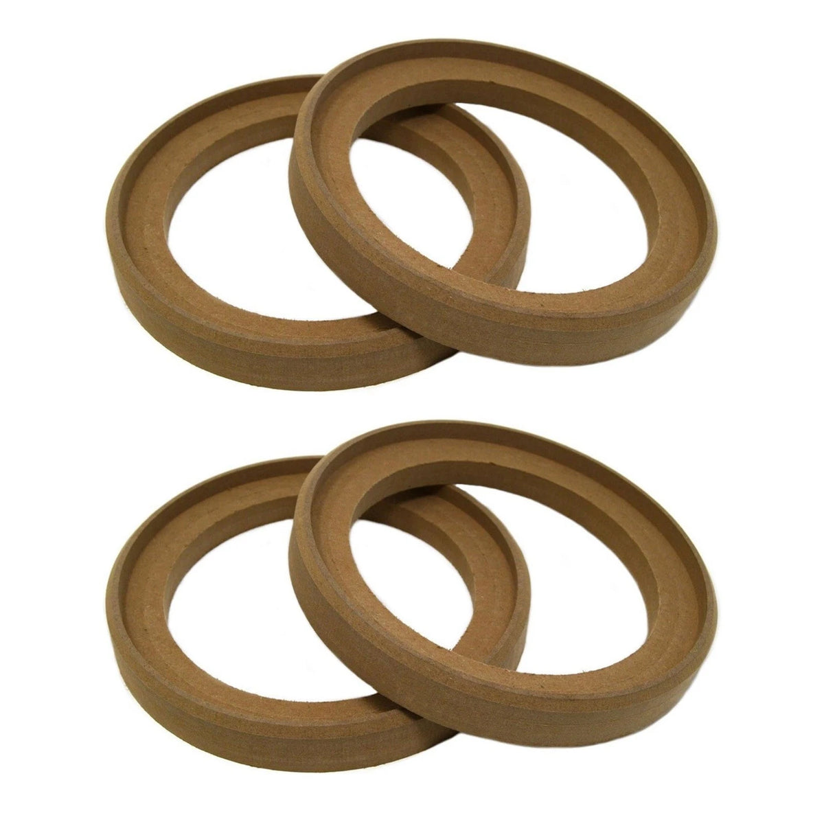 Set of 4 Replacement 6.5" Speaker Rings for Car Audio (Flush Mount)