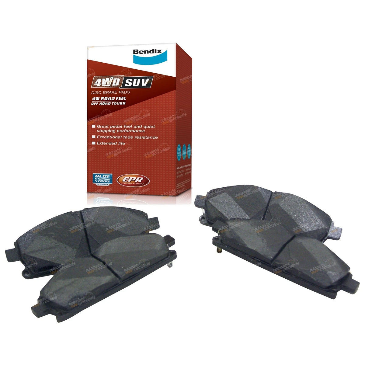 Set of 4 Bendix Front Disc Brake Pads for Nissan Pathfinder R50 (1995–2005)