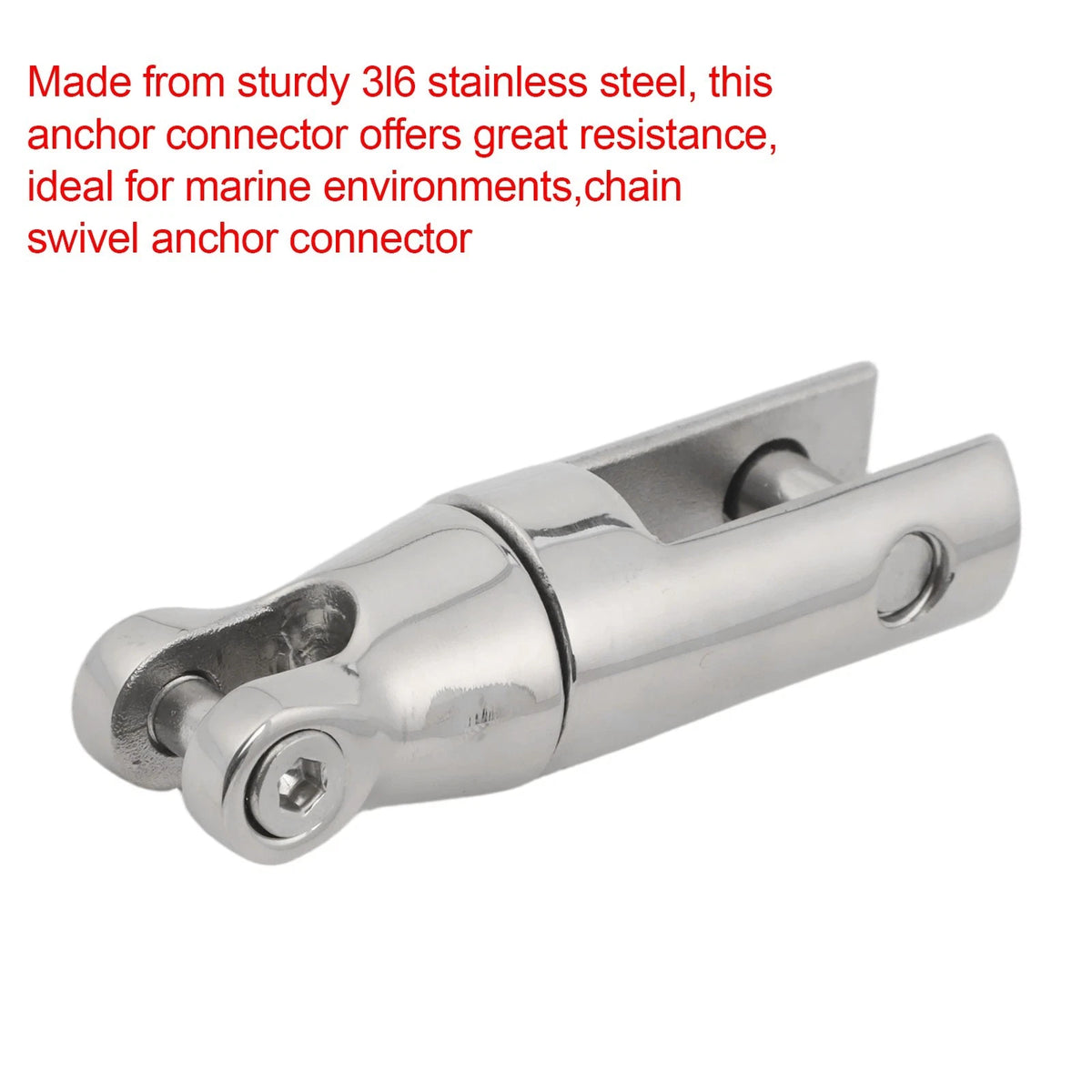 316 Stainless Steel Swivel Connector for Marine Anchoring Systems