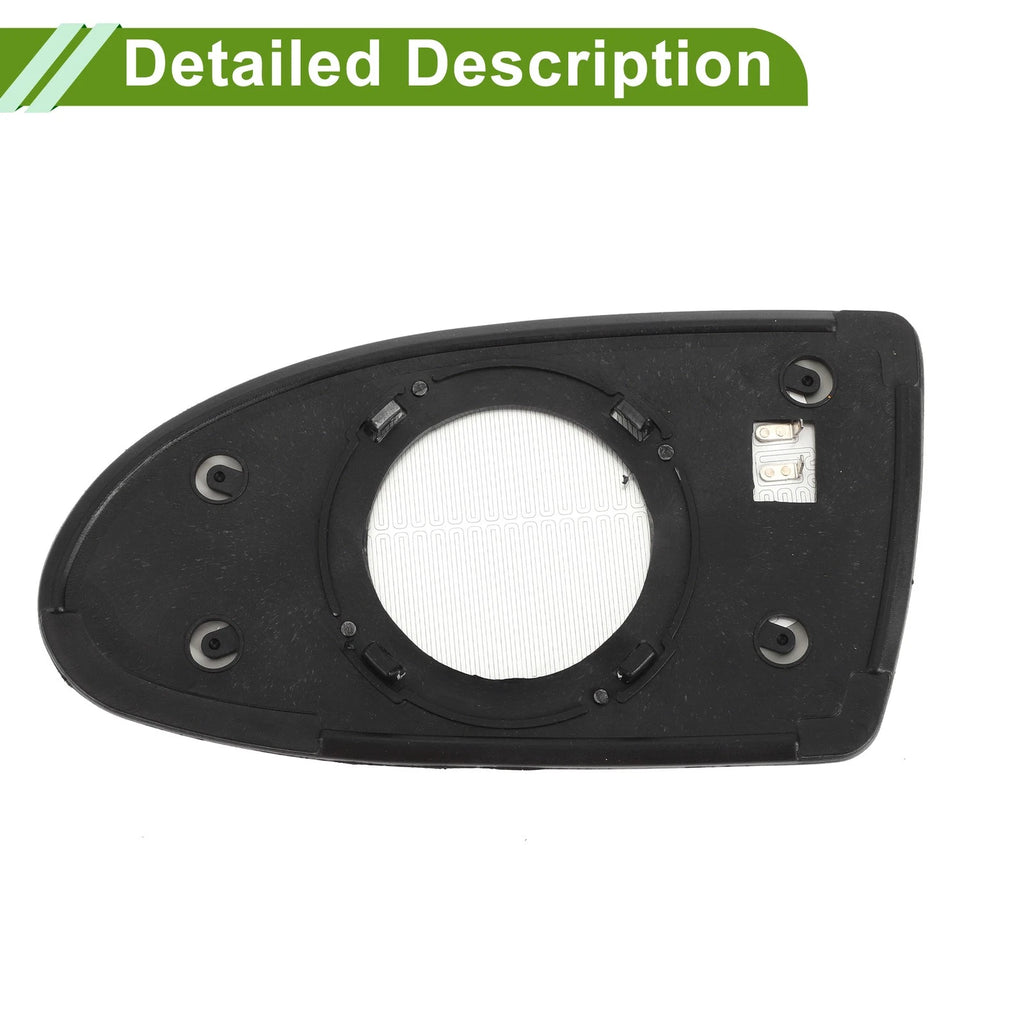 Heated Right Side Mirror Glass for Hyundai Accent (2005–2009)