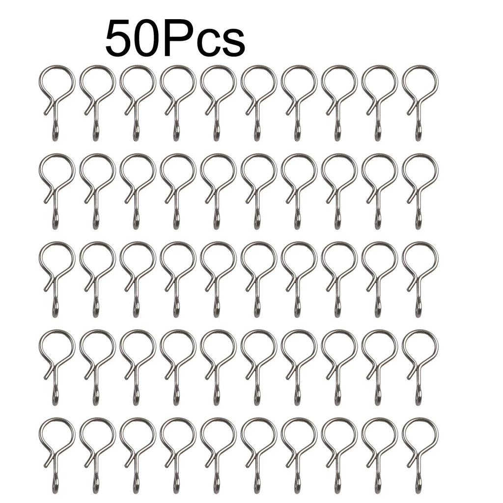 50pcs Fishing Snap Swivels for Quick Change (S/M/L)