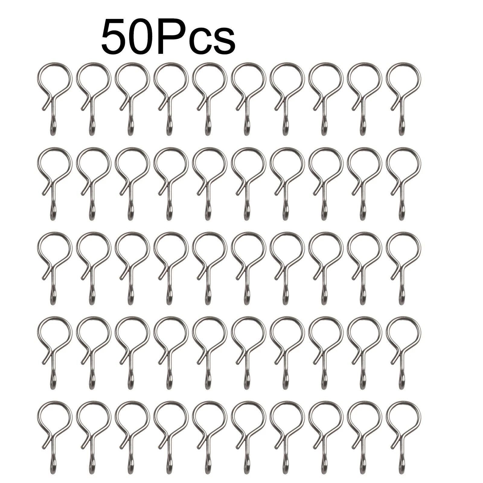 50pcs Fishing Snap Swivels for Quick Change (S/M/L)