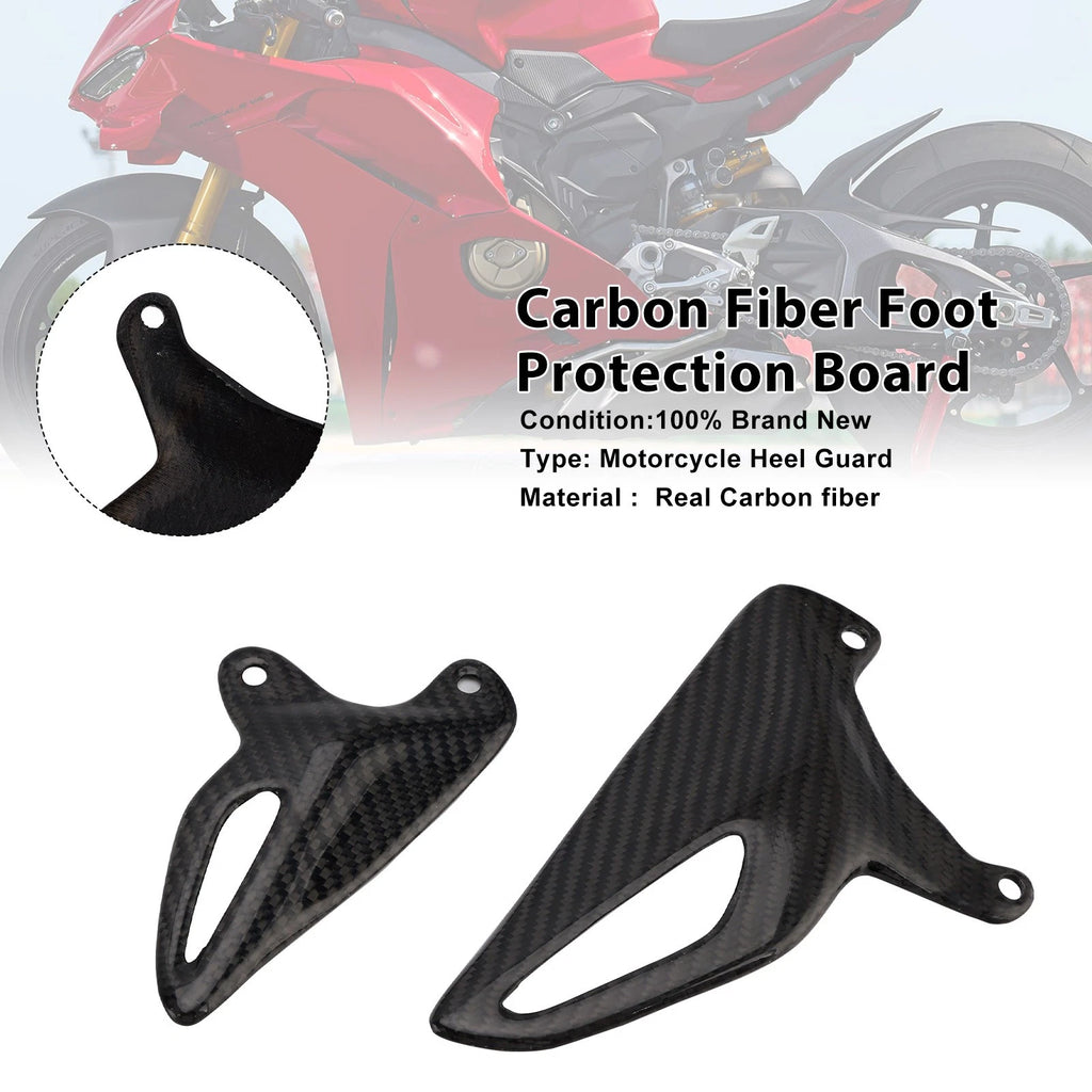 Real Carbon Fiber Foot Board for Ducati Panigale V4 V4S V4R V2 (2018–2025)