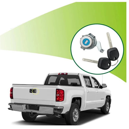 Rear Tailgate Door Lock with Keys for Chevy Silverado/GMC Sierra (2014–2019)