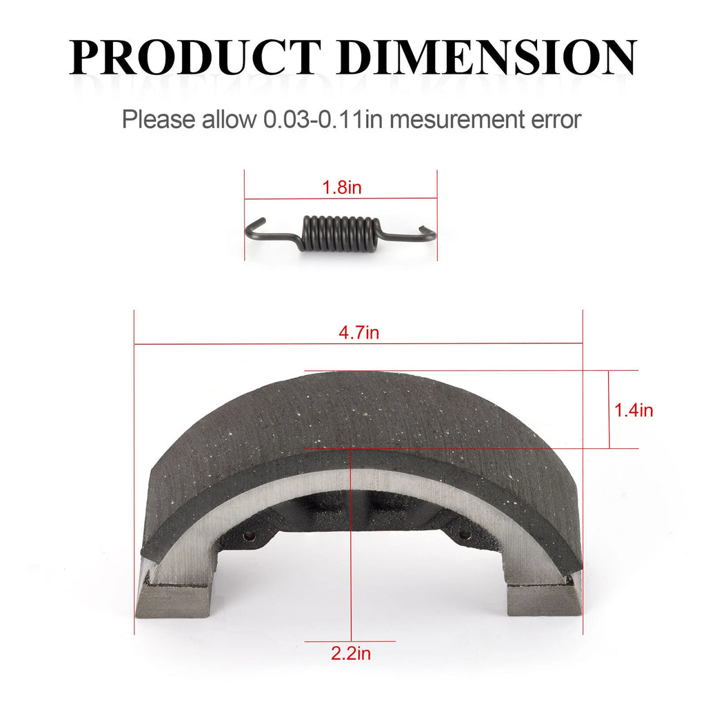 2X Brake Shoe Set for John Deere 750 770 790 (Replaces M805735 CH15072)