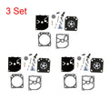3X Carburetor Gasket Repair Kit for Zama RB-40 RB-85 FS400 450 C1Q-S33 34 35 36