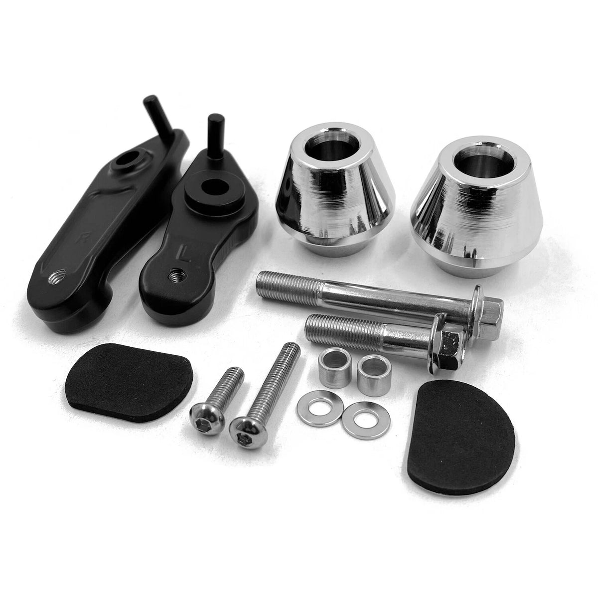 Chrome Billet Aluminum Frame Slider Crash Protector for Yamaha YZF R1 (2009–2012)