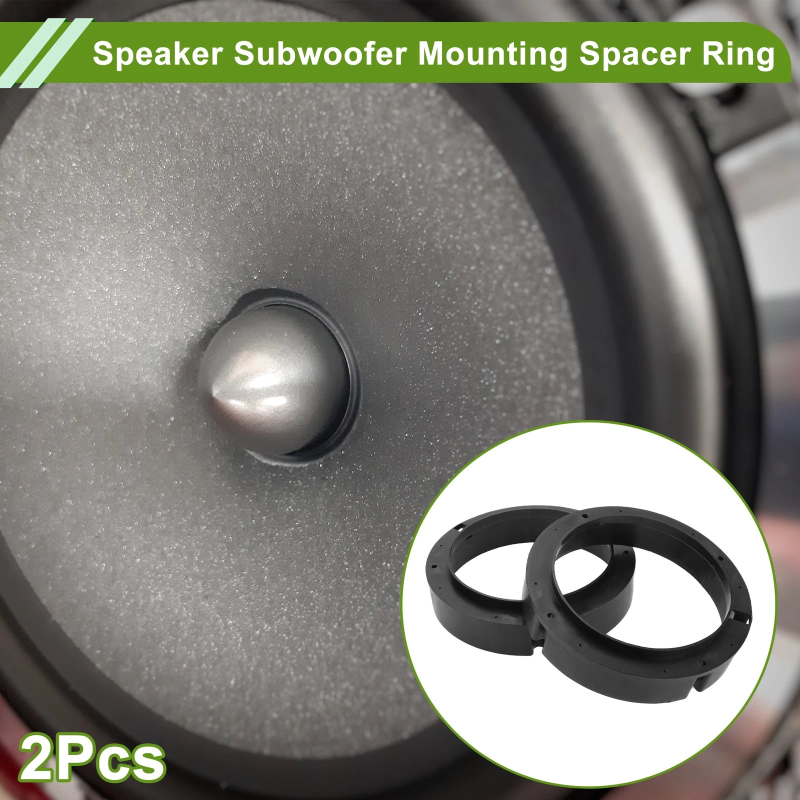 2X Speaker Spacer Ring Adapter for Volkswagen Golf