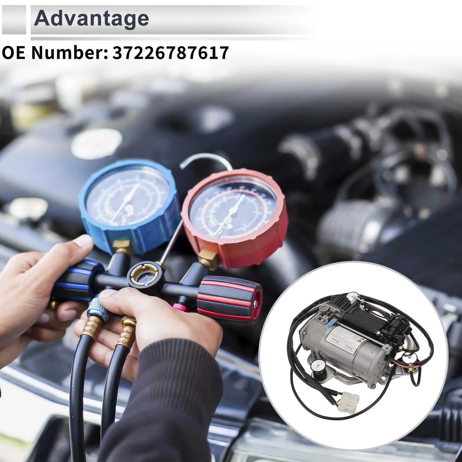 Air Suspension Compressor Replacement for BMW X5 (2000–2006)