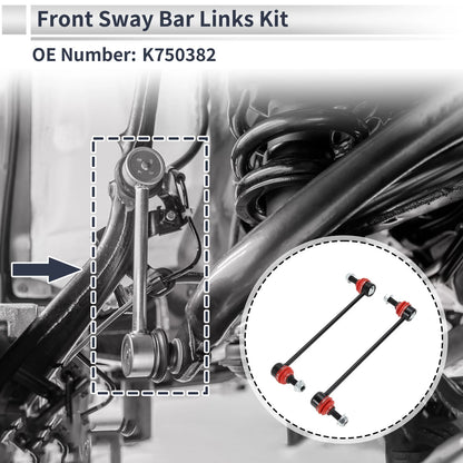 Set of 2 Front Stabilizer Bar Links for Dodge Journey (2009–2020) No.K750382