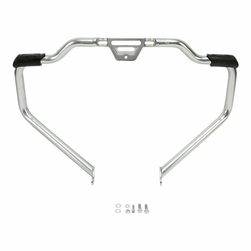 Chrome/Black Mustache Engine Guard Bar for Harley Softail Fat Boy (2018–2024)