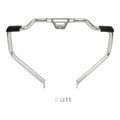 Chrome/Black Mustache Engine Guard Bar for Harley Softail Fat Boy (2018–2024)