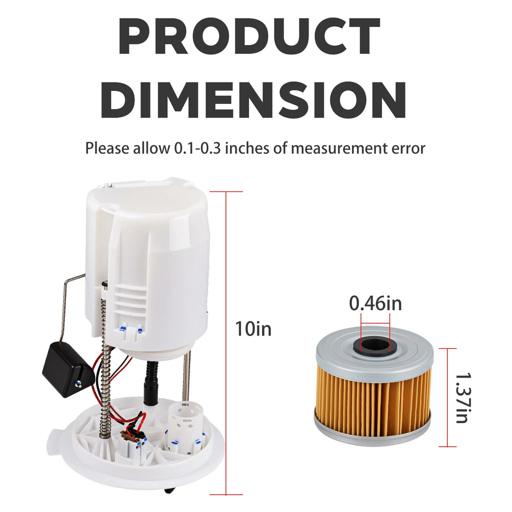 Fuel Pump Assembly & Oil Filter for Honda Rancher Foreman Rubicon (2014–2024)