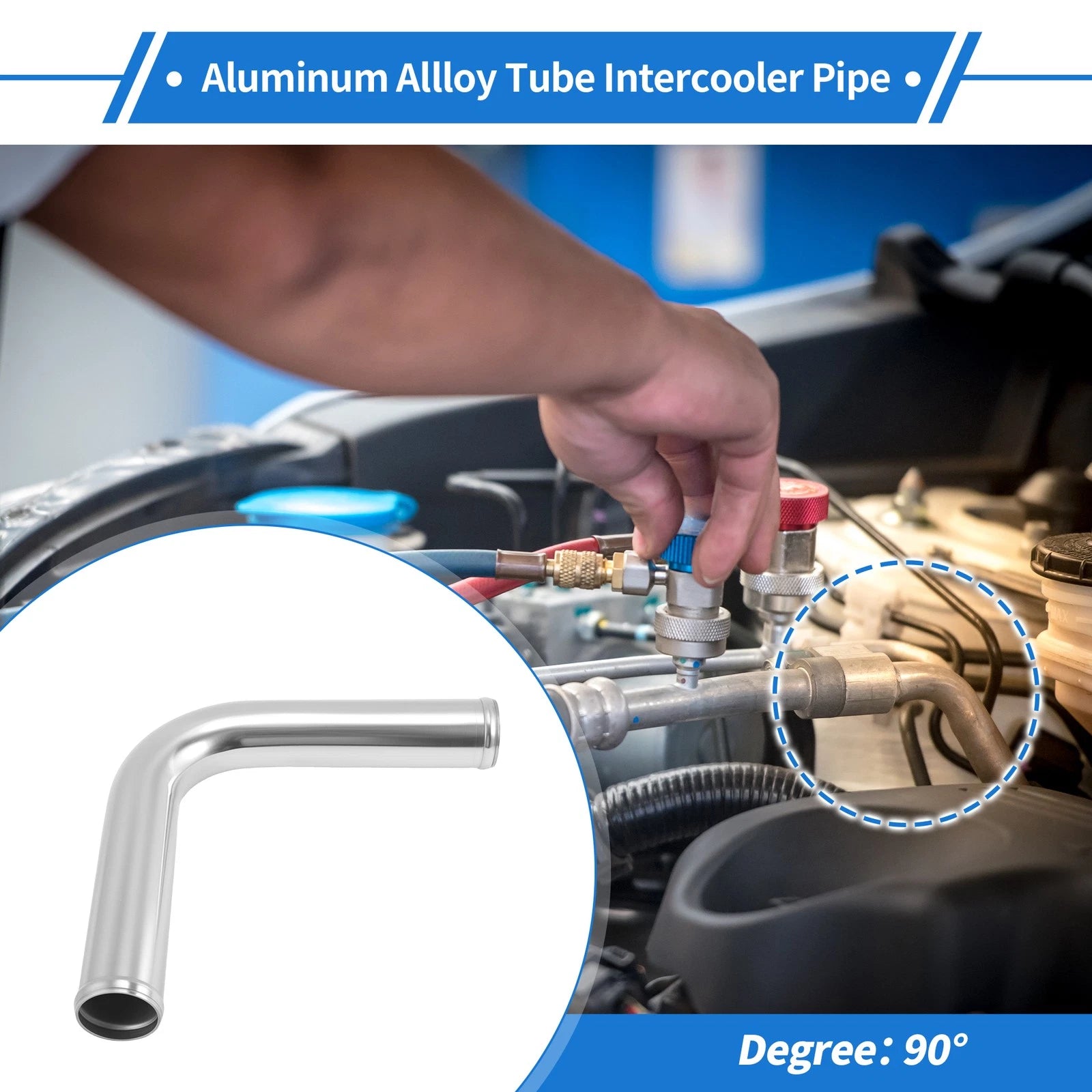2.01" OD 90° Intercooler Pipe for
