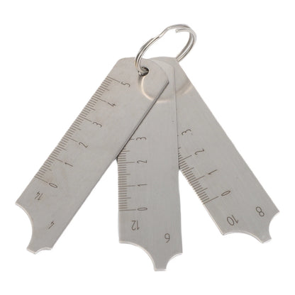 3 Piece Key Measuring Fillet Gages for Welding Inspection Tool