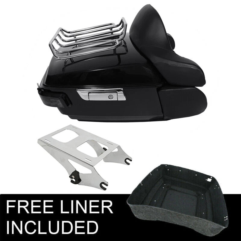 Trunk Pad Rack Smoked Light Speakers for Harley Touring (2014–2026)