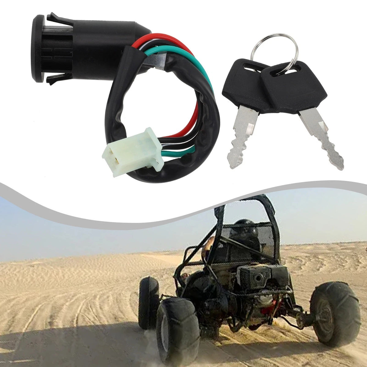 Set of 4 Wire Motorcycle Ignition Starter Systems