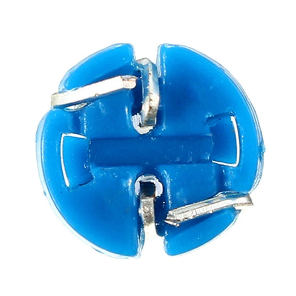 2X Blue T3 LED Bulbs 0.5W for Dashboard Instrument Panel Lamps