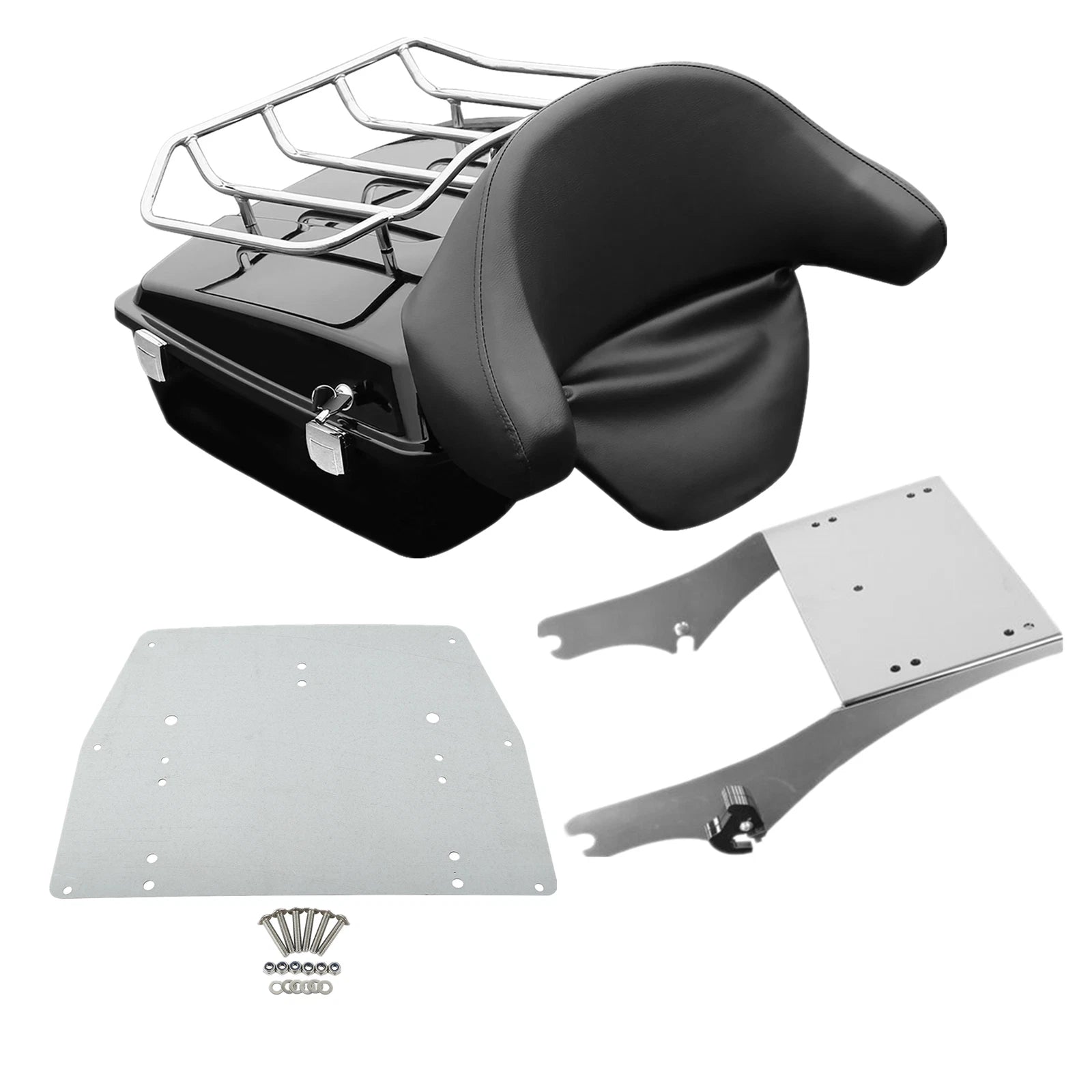 Trunk Pad Mount Rack Plate for Harley Electra Glide Road King (1997–2008)