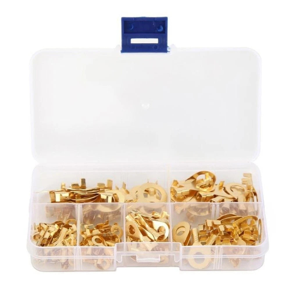 Ring Terminal Kit for Multi-size Compatibility (Copper, No Soldering)