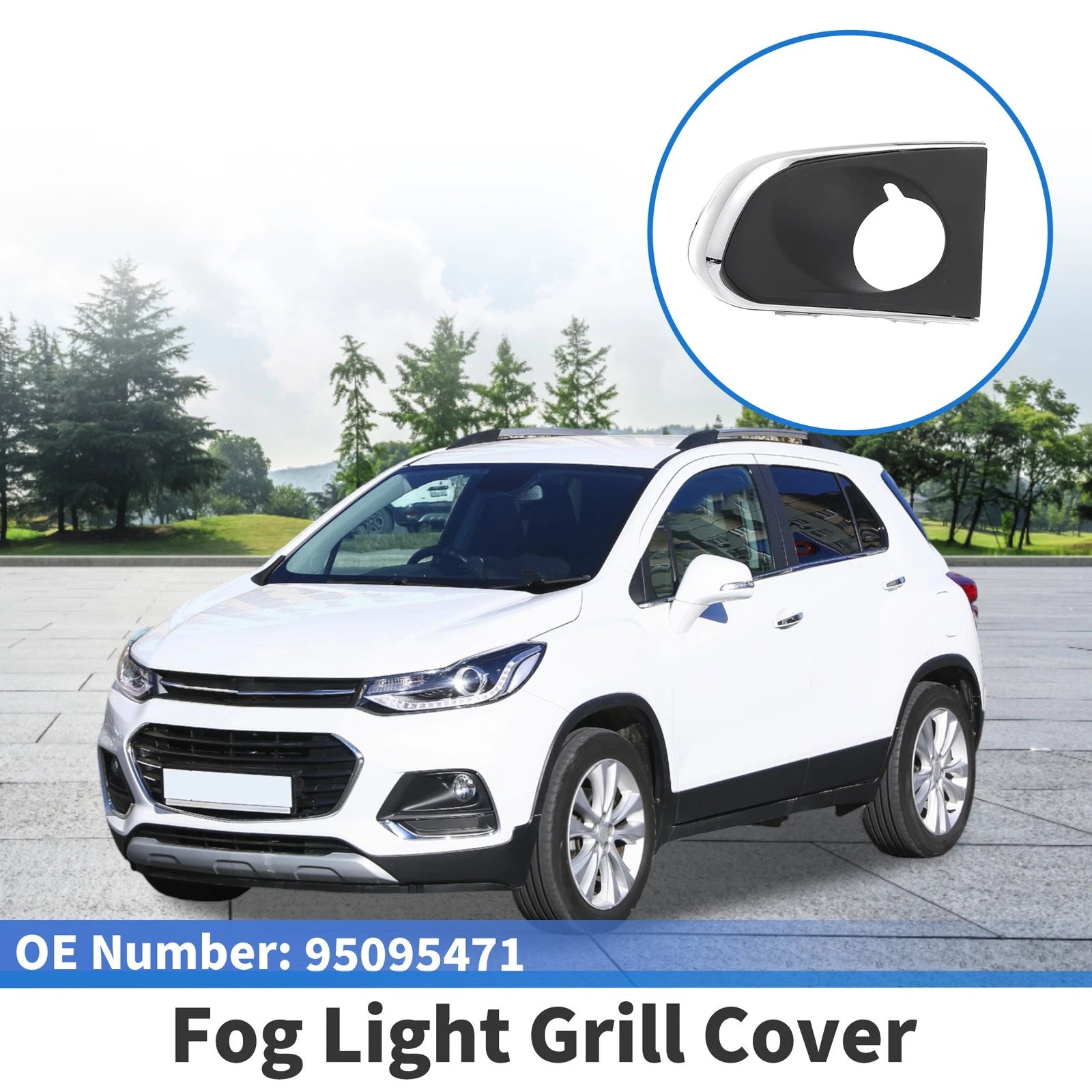 Left Front Fog Light Grill Replacement for Chevrolet Trax (2013–2016)