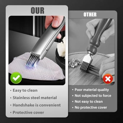 Efficient Green Onion Slicer with Non-Slip Handle and Blade Cover
