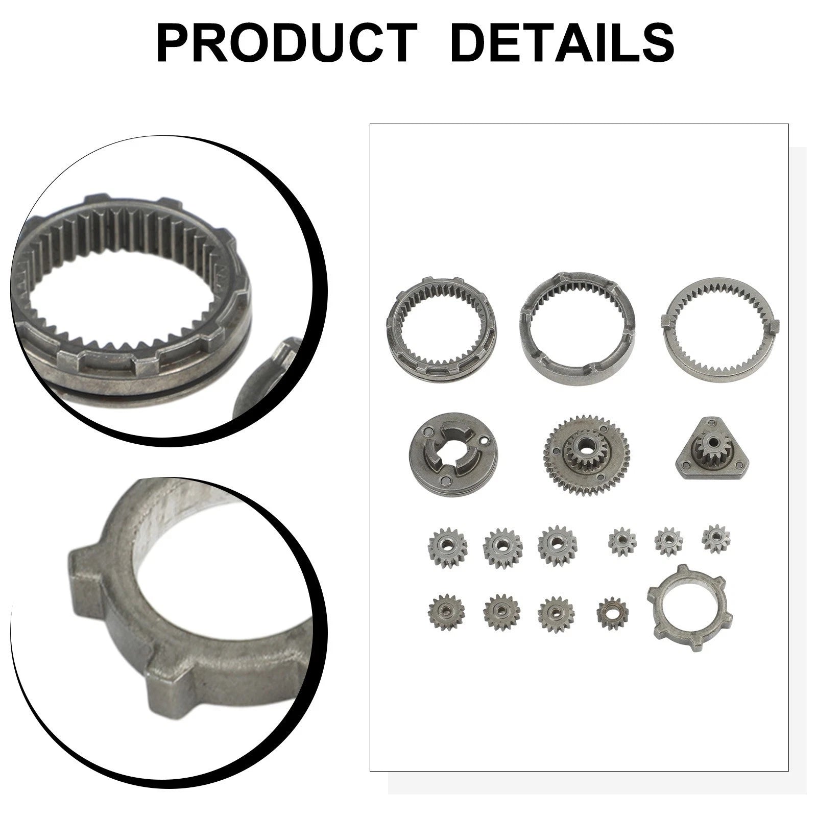 16pcs Brushless Lithium Drill Gear Set - Self-locking Reduction Gears