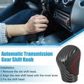 Gear Shift Knob Replacement for Lexus Carbon Fiber Look with Red Thread (1990–2020)