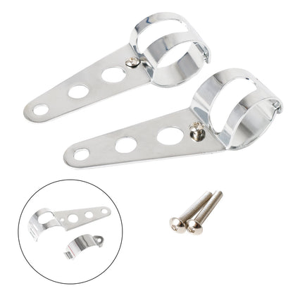 Chrome Headlight Bracket for Universal Fit (43-50mm) T9