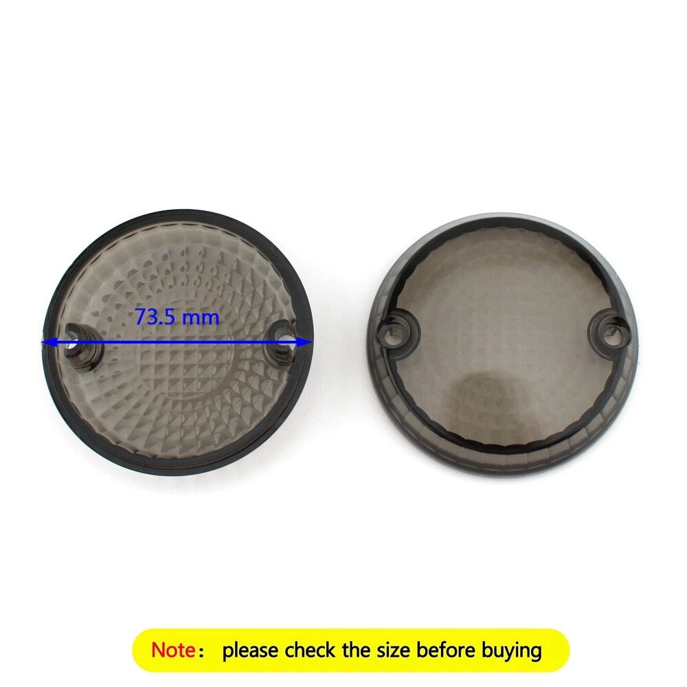 Turn Signal Lens Cover for Yamaha Kawasaki Vulcan 1500 VN (1996–2009) Smoke T9