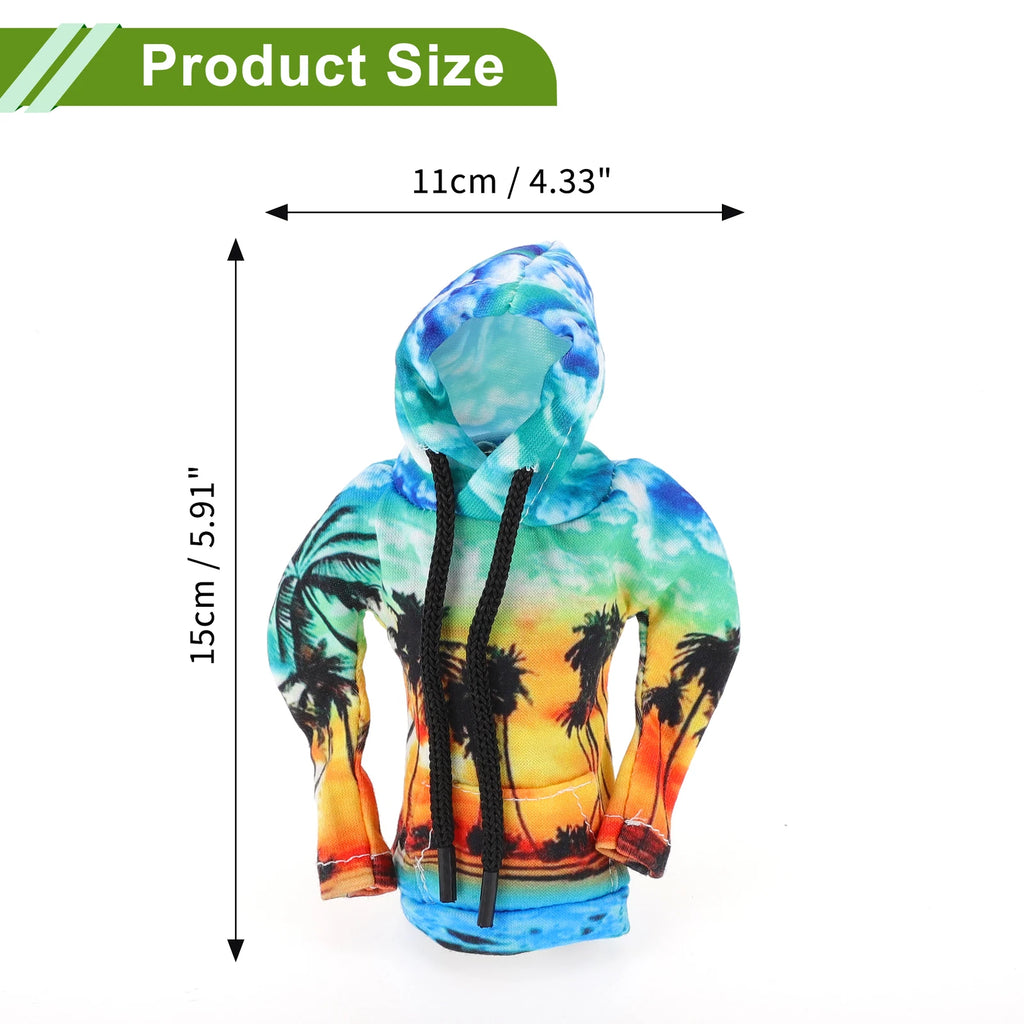 Gear Shift Knob Cover for Universal Cars - Yellow Polyester Coconut Tree