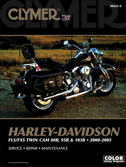 Clymer Service Repair Manual for Harley-Davidson FLS/FXS 88 103B (2000–2005)
